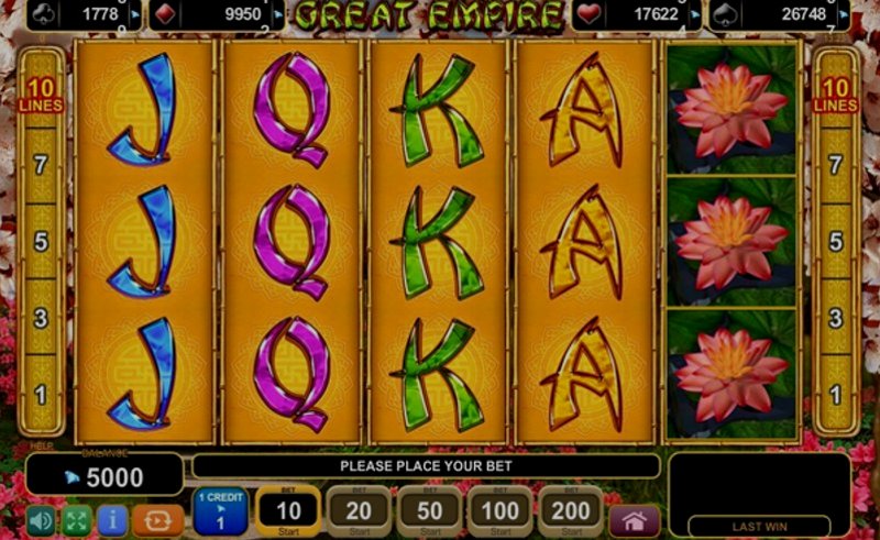 Играть Great Empire от Amusnet Interactive в казино 1Win