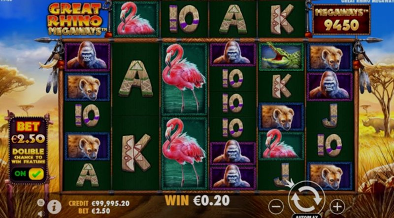 Играть Great Rhino Megaways от Pragmatic в казино 1Win
