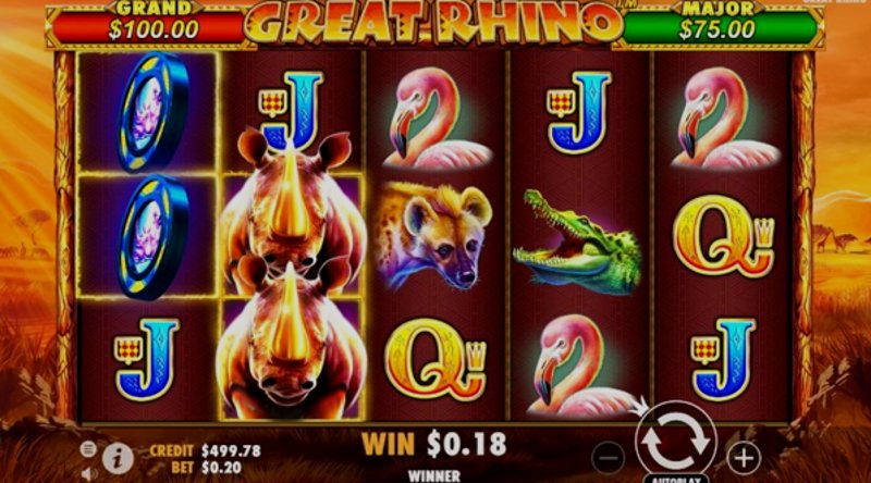 Играть Great Rhino от Pragmatic в казино 1Win