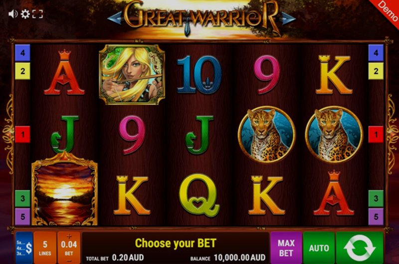 Играть Great Warrior от Gamomat в казино 1Win