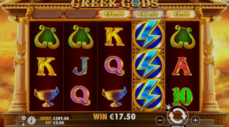Играть Greek Gods от Pragmatic в казино 1Win