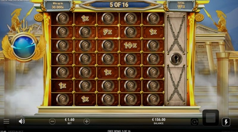 Играть Greek Pantheon Megaways от Gameart в казино 1Win
