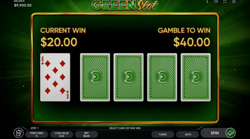 Играть Green Slot от Endorphina в казино 1Win