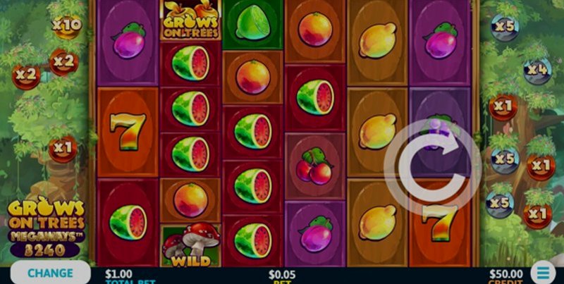 Играть Grows On Trees Megaways от Skywind в казино 1Win
