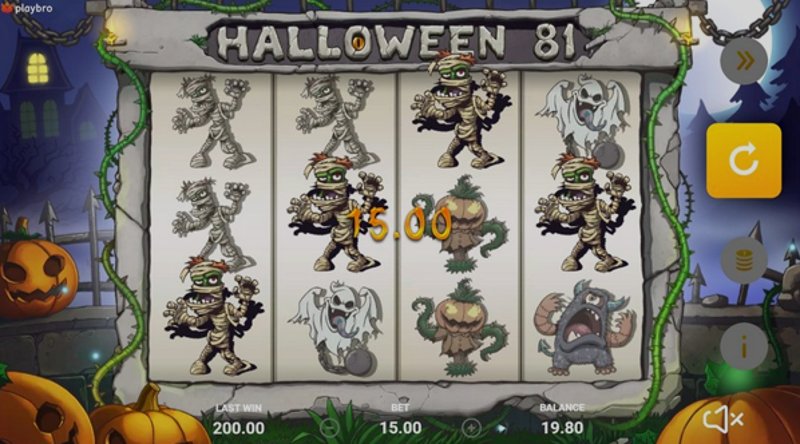 Играть Halloween 81 от Playbro в казино 1Win
