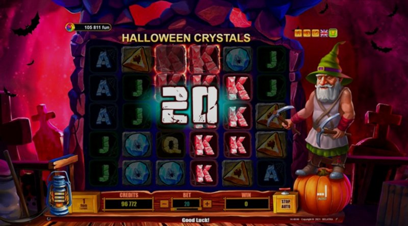 Играть Halloween Crystals от Belatra в казино 1Win