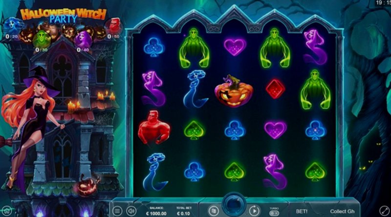 Играть Halloween Witch Party от Thunderspin в казино 1Win