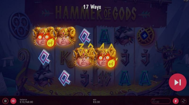 Играть Hammer of Gods от Yggdrasil в казино 1Win