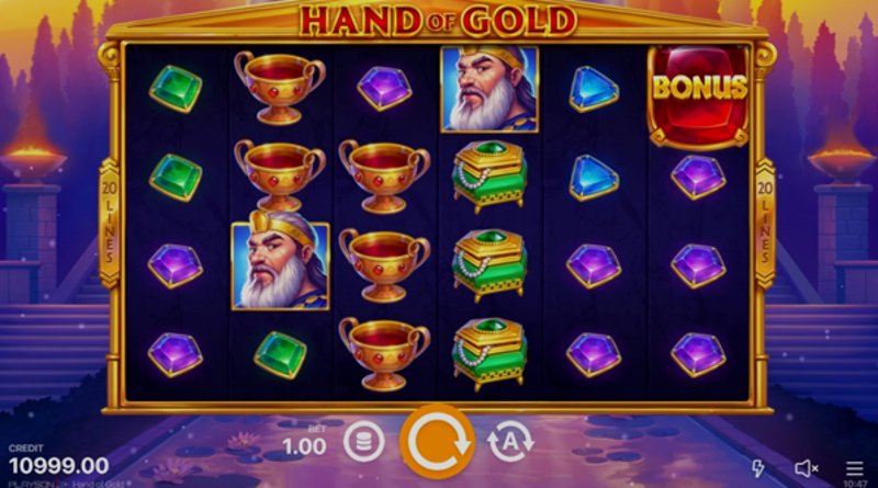 Играть Hand of Gold от Playson в казино 1Win