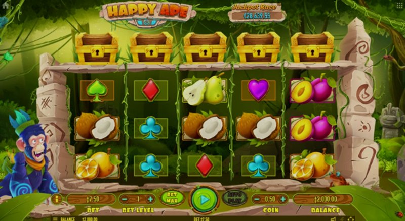 Играть Happy Ape от Habanero в казино 1Win