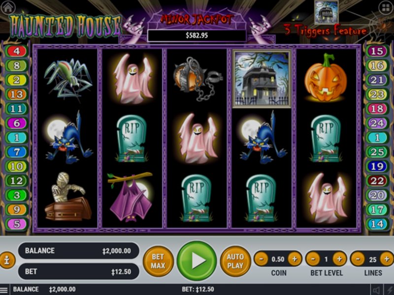 Играть Haunted House от Playtech в казино 1Win