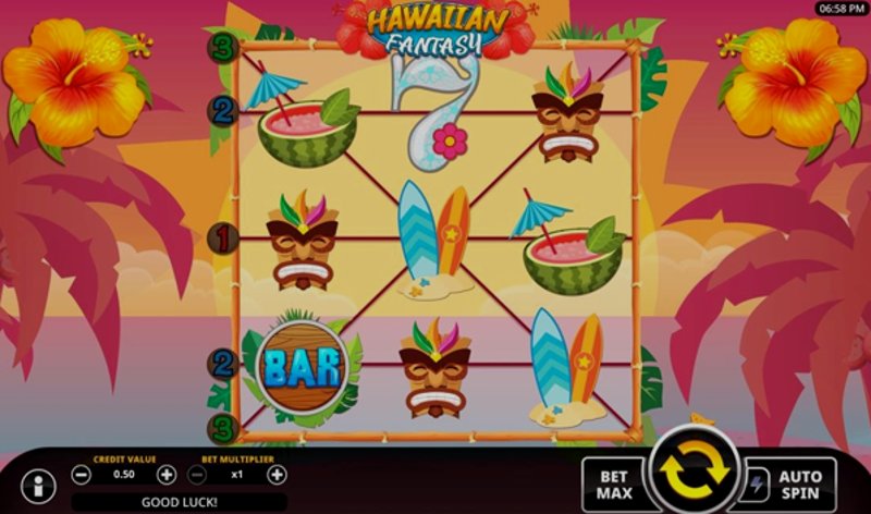 Играть Hawaiian Fantasy от Swintt в казино 1Win
