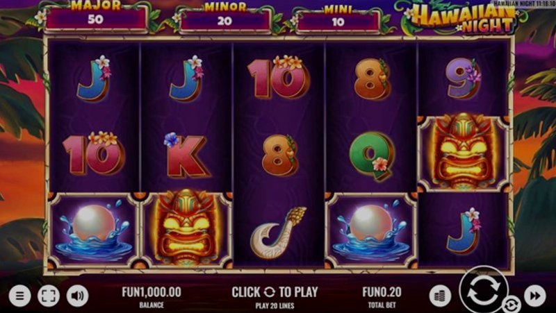Играть Hawaiian Night от Platipus в казино 1Win