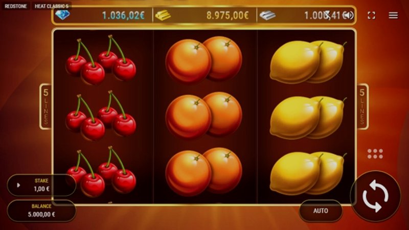 Играть Heat Classic 5 от Fazi в казино 1Win