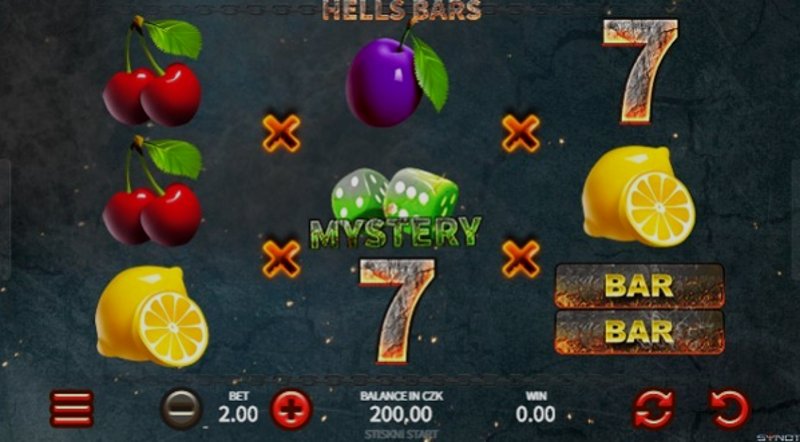 Играть Hell Bars от Synot в казино 1Win