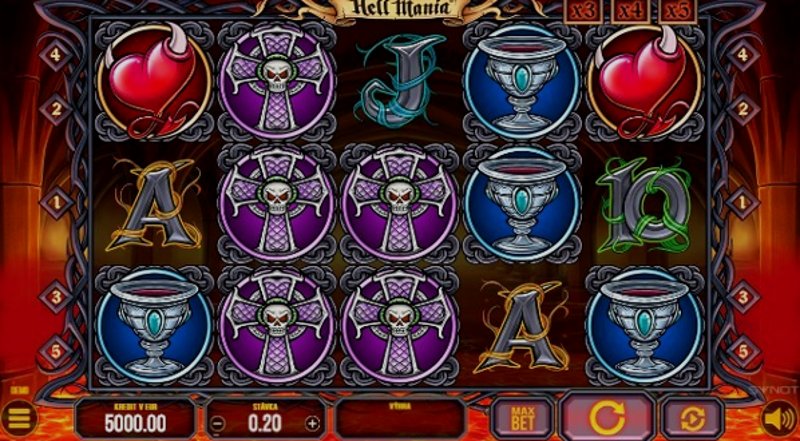 Играть Hell Mania от Synot в казино 1Win