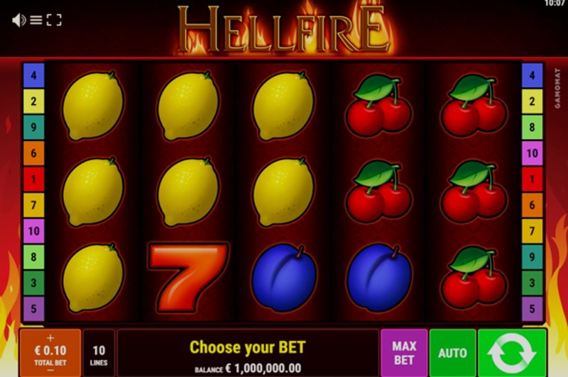 Играть Hellfire от Gamomat в казино 1Win