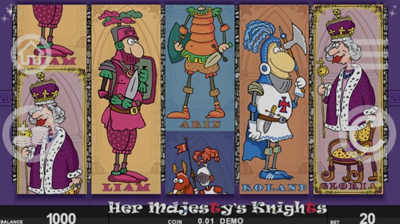 Играть Her Majestys Knights от Spinthon в казино 1Win