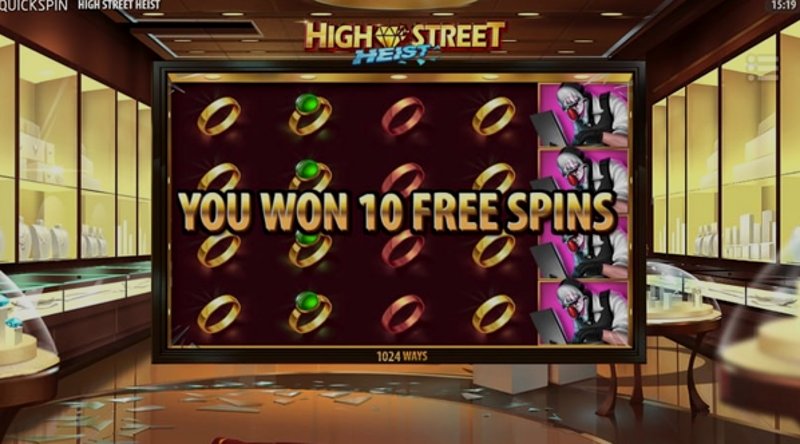 Играть High Street Heist от Quickspin в казино 1Win