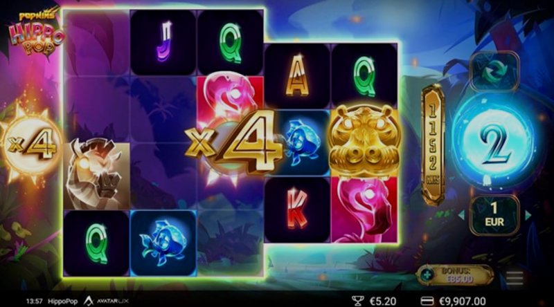 Играть HippoPop от Yggdrasil в казино 1Win