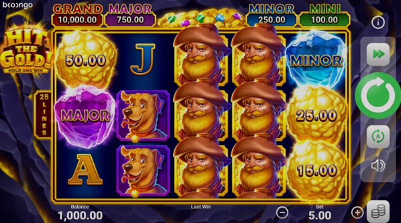 Играть Hit the Gold! от Booongo в казино 1Win