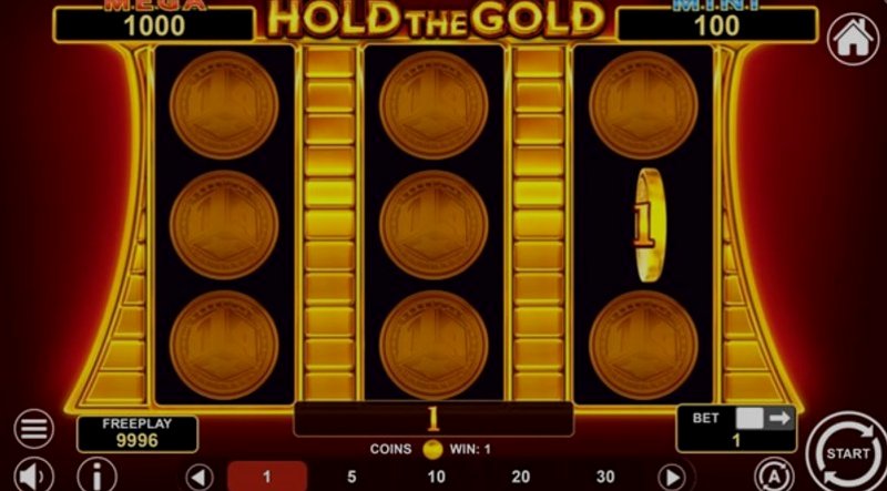 Играть Hold The Gold от 1spin4win в казино 1Win