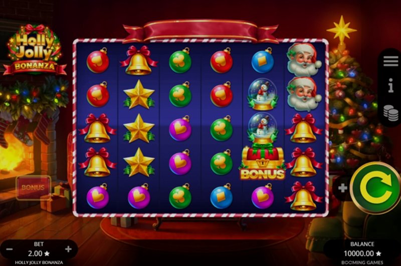 Играть Holly Jolly Bonanza от Booming в казино 1Win