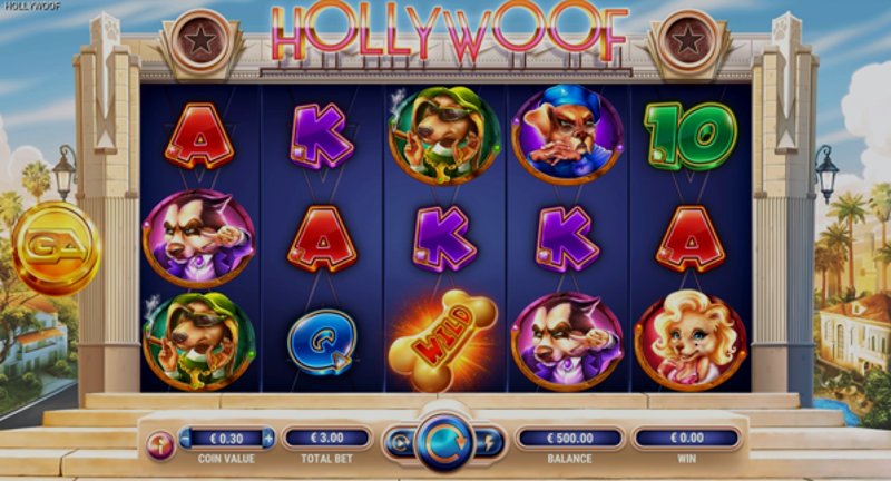 Играть Hollywoof от Gameart в казино 1Win