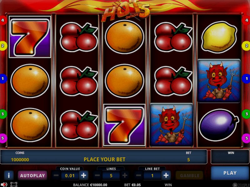 Играть Hot 5 Deluxe от Zeus Play в казино 1Win