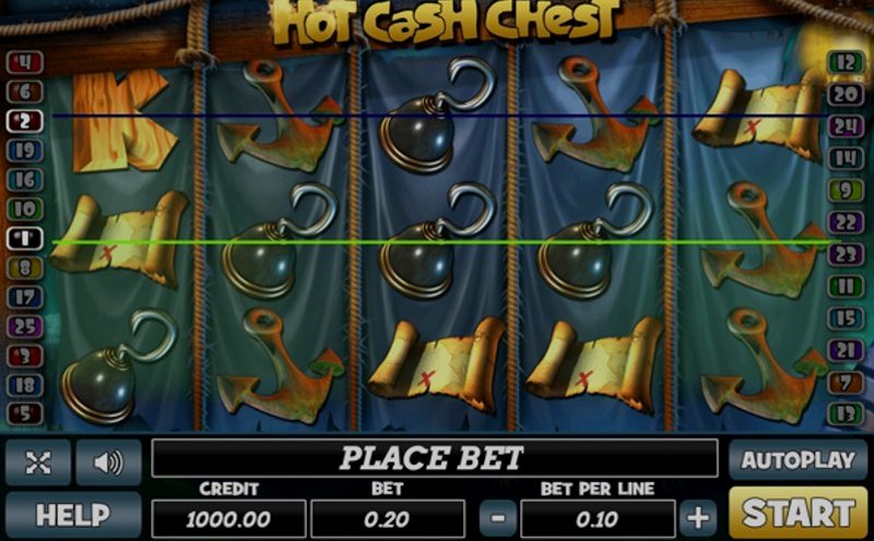 Играть Hot Cash Chest от Play Pearls в казино 1Win