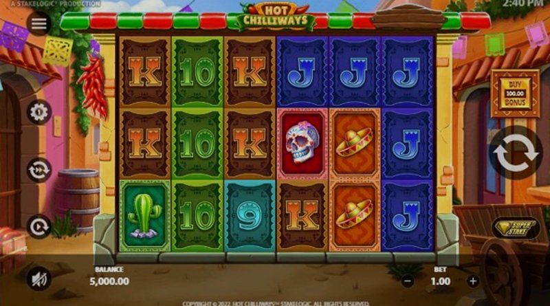Играть Hot Chilliways от Stakelogic в казино 1Win
