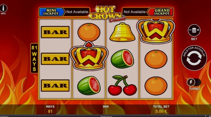 Играть Hot Crown Deluxe от Playtech в казино 1Win