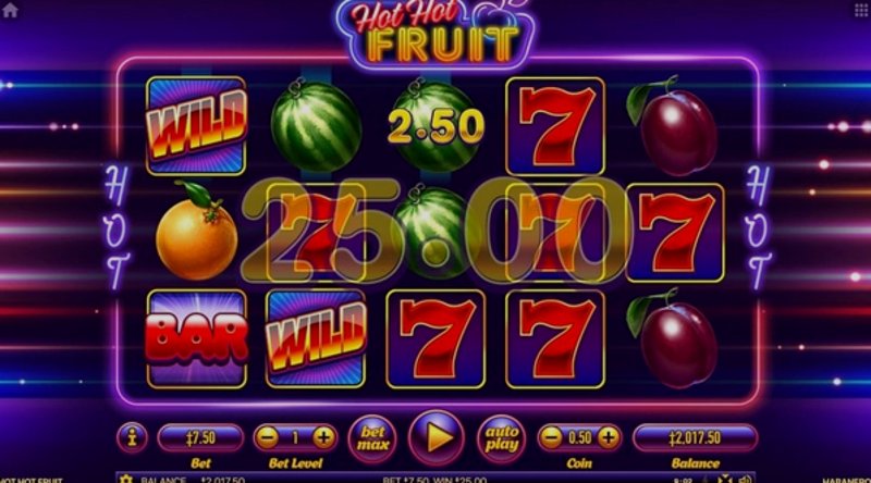 Играть Hot Hot Fruit от Habanero в казино 1Win