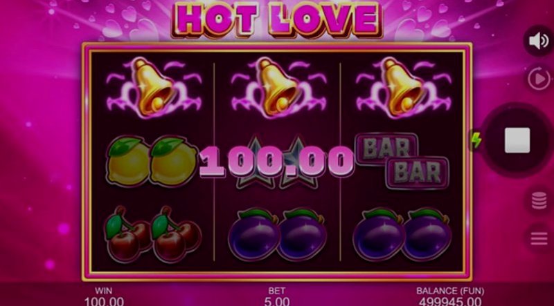Играть Hot Love от Gamzix в казино 1Win