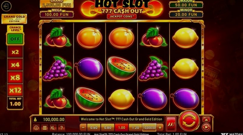Играть Hot Slot™: 777 Cash Out от Wazdan в казино 1Win