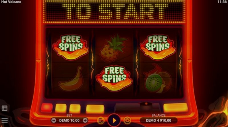 Играть Hot Volcano от Evoplay в казино 1Win