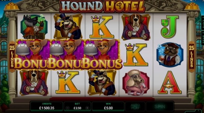 Играть Hound Hotel от Microgaming в казино 1Win