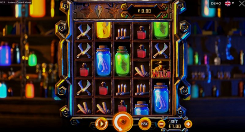 Играть Hunters: Cursed masks от Triplecherry в казино 1Win