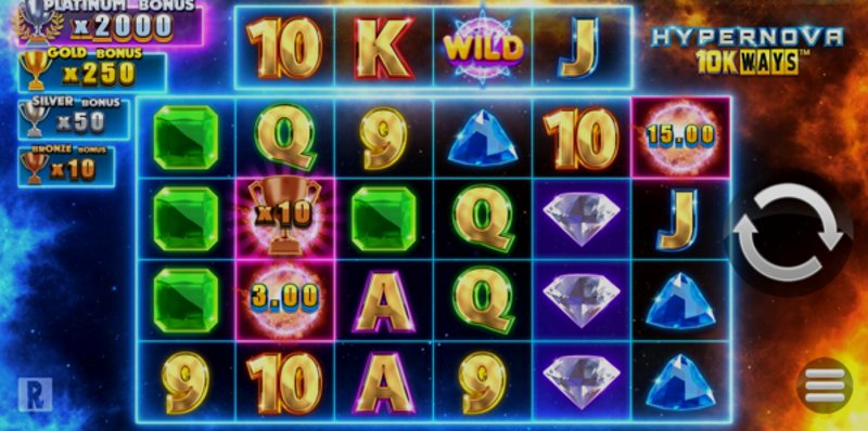 Играть Hypernova 10K Ways от Yggdrasil в казино 1Win