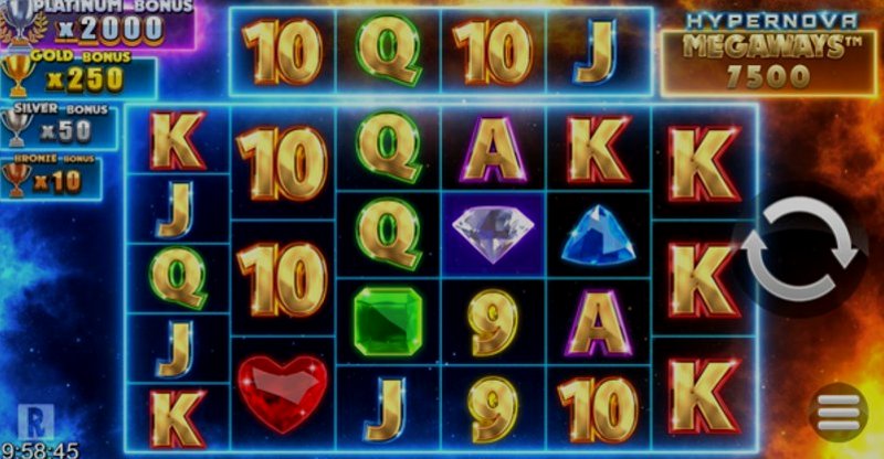 Играть Hypernova Megaways от Reelplay в казино 1Win