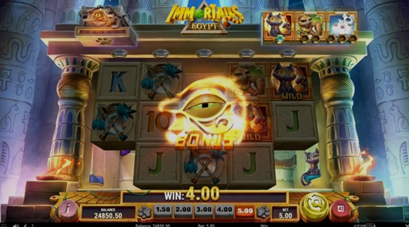 Играть ImmorTails of Egypt от Playn Go в казино 1Win