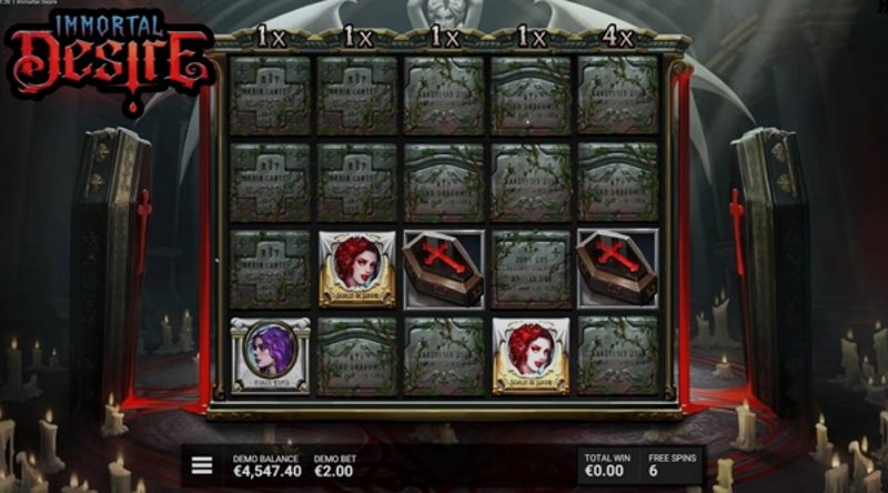 Играть Immortal Desire от Hacksaw в казино 1Win