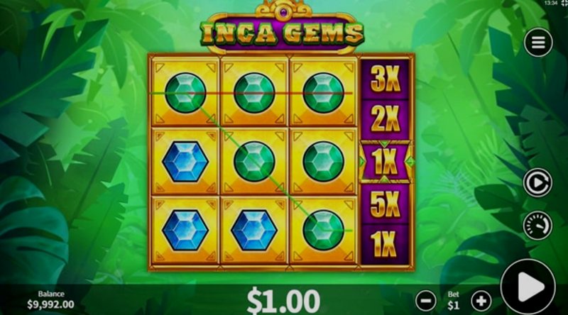 Играть Inca Gems от Skywind в казино 1Win