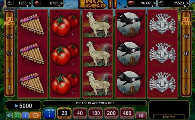 Играть Inca Gold II от Amusnet Interactive в казино 1Win