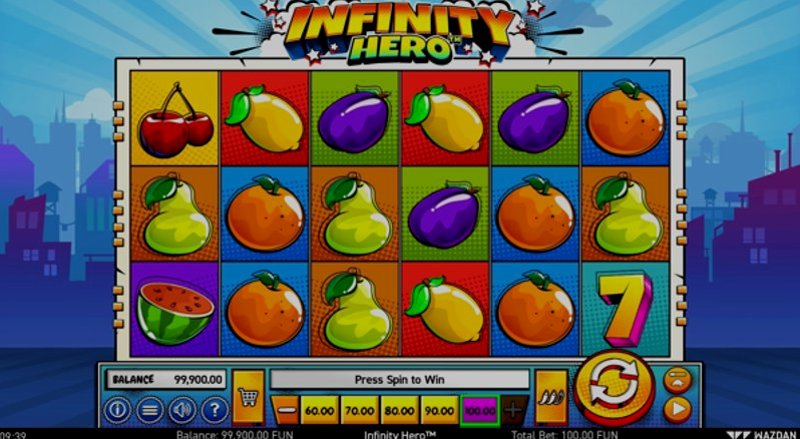 Играть Infinity Hero от Wazdan в казино 1Win