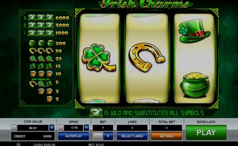 Играть Irish Charms от Pragmatic в казино 1Win