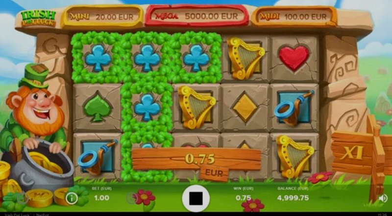 Играть Irish Pot Luck от Netent в казино 1Win