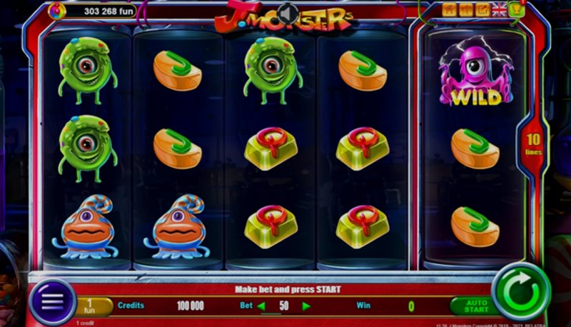 Играть J. Monsters от Belatra в казино 1Win