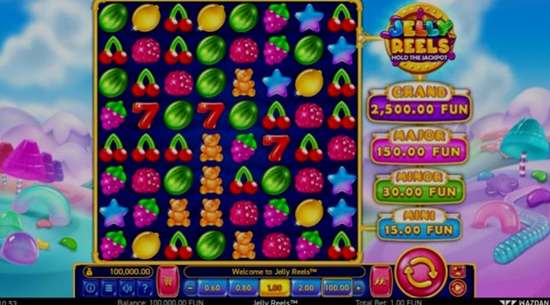 Играть Jelly Reels от Wazdan в казино 1Win