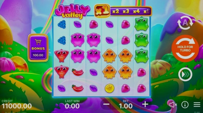 Играть Jelly Valley от Playson в казино 1Win